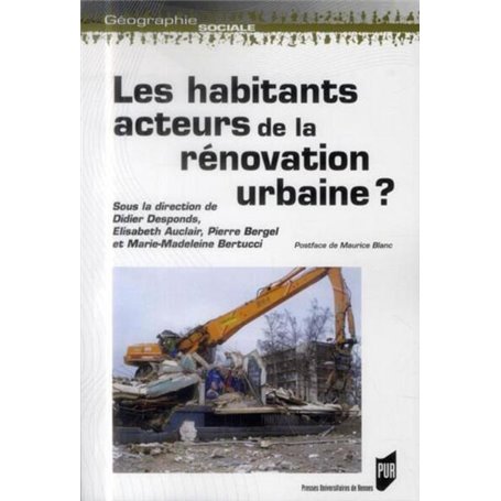 HABITANTS ACTEURS DE LA RENOVATION URBAINE