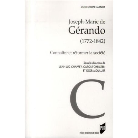 JOSEPH MARIE DE GERANDO 1772 1842