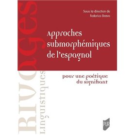 Approches submorphémiques de l'espagnol