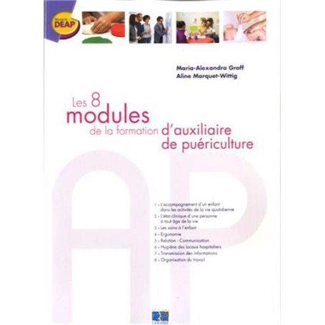 Les 8 modules de la formation d'auxiliaire de puériculture