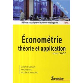 Économétrie théorie et application sous SAS®