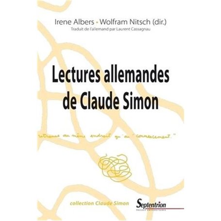 Lectures allemandes de Claude Simon