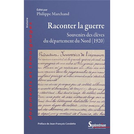 Raconter la guerre