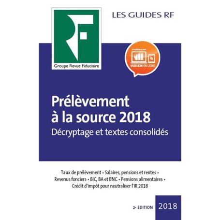 Prélèvement à la source 2018