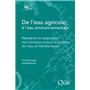 De l'eau agricole à l'eau environnementale