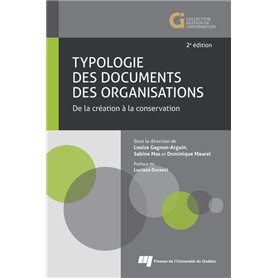 TYPOLOGIE DES DOCUMENTS DES ORGANISATIONS. DE LA CREATION A