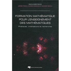 FORMATION MATHEMATIQUE DES ENSEIGNANTS