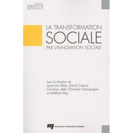 TRANSFORMATION SOCIALE PAR L'INNOVATION SOCIALE