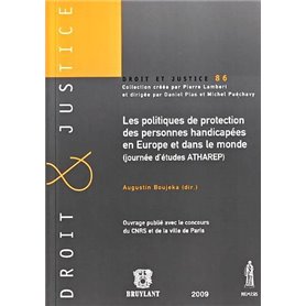 LES POLITIQUES DE PROTECTION DES PERSONNES HANDICAPÉES EN EUROPE ET DANS LE MOND