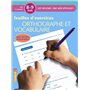 DEVOIRS ORTHOGRAPHE ET VOCABULAIRE 8-9 ANS - FEUILLES D'EXERCICES