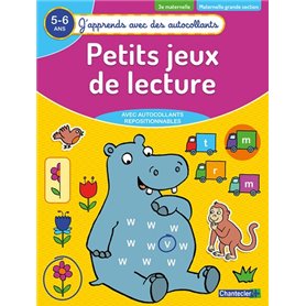 Petits jeux de lecture (5-6 a.) - (J'apprends avec des autocollants)