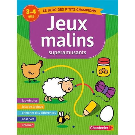 Jeux malins superamusants (3-4 a.)