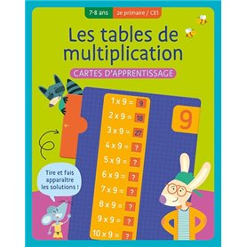 Cartes d'apprentissage - Les tables de multiplication (7-8 a.) - 2e primaire/CE1