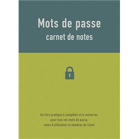 Mots de passe carnet de notes