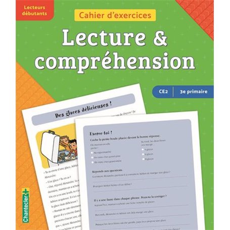 Cahier d'exercices lecture & compréhension (CE2 -3e primaire) (vert-orange)