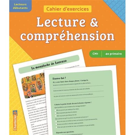 Cahier d'exercices lecture & compréhension (CM1- 4e primaire) (orange-jaune)