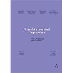 Formulaire commenté de procédure - Tome 3. La procédure protectionnelle