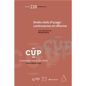 Droits réels d'usage : controverses et réforme