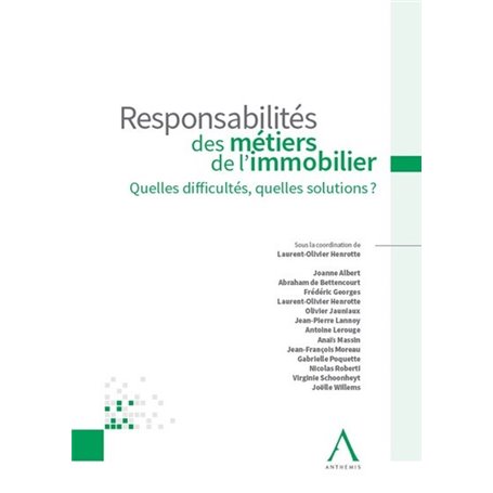 Responsabilités des métiers de l'immobilier