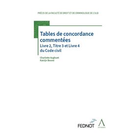 Tables de concordance commentées