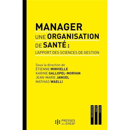 Manager une organisation de santé