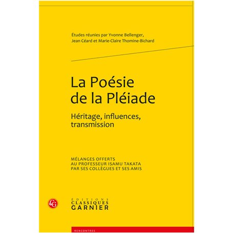 La Poésie de la Pléiade