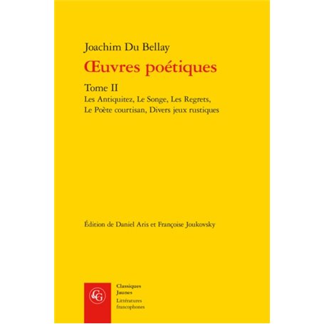 oeuvres poétiques