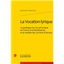 La Vocation lyrique