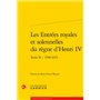 Les Entrées royales et solennelles du règne d'Henri IV dans les villes françaises