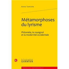 Métamorphoses du lyrisme