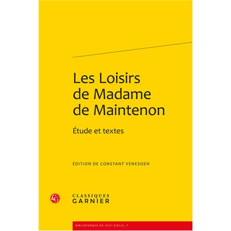 Les Loisirs de Madame de Maintenon