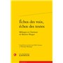 Échos des voix, échos des textes