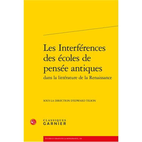 Les Interférences des écoles de pensée antiques