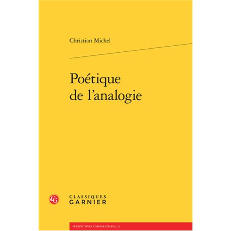 Poétique de l'analogie