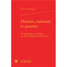 Histoire, mémoire et pouvoir