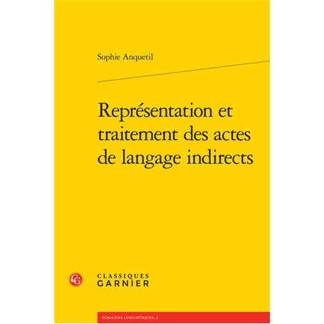 Représentation et traitement des actes de langage indirects