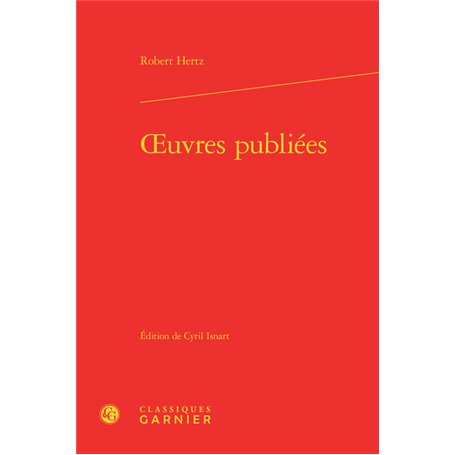 oeuvres publiées