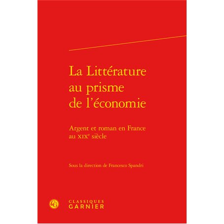 La Littérature au prisme de l'économie