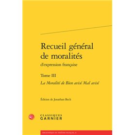 Recueil général de moralités