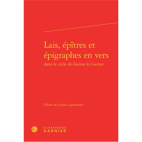 Lais, épîtres et épigraphes en vers