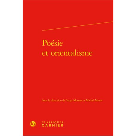 Poésie et orientalisme