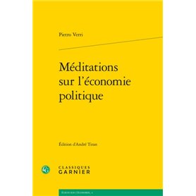 Méditations sur l'économie politique