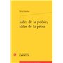 Idées de la poésie, idées de la prose