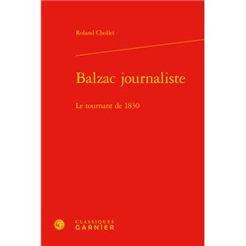 Balzac journaliste