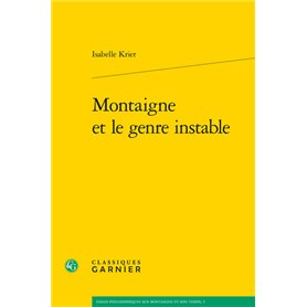 Montaigne et le genre instable