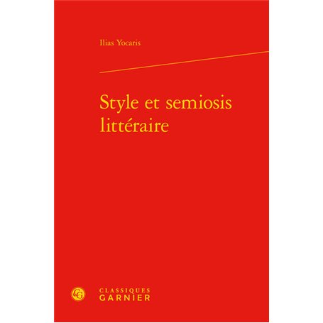 Style et semiosis littéraire