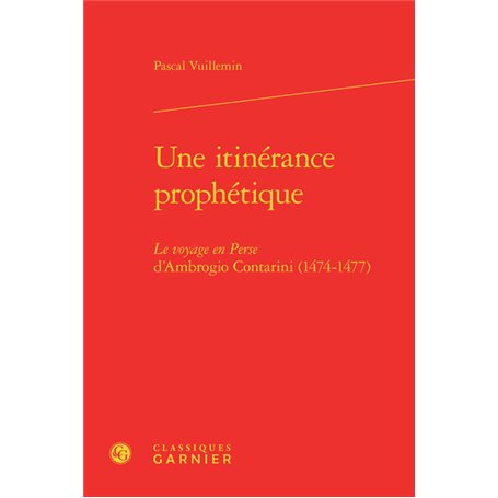 Une itinérance prophétique