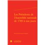 Les Présidents de l'Assemblée nationale de 1789 à nos jours