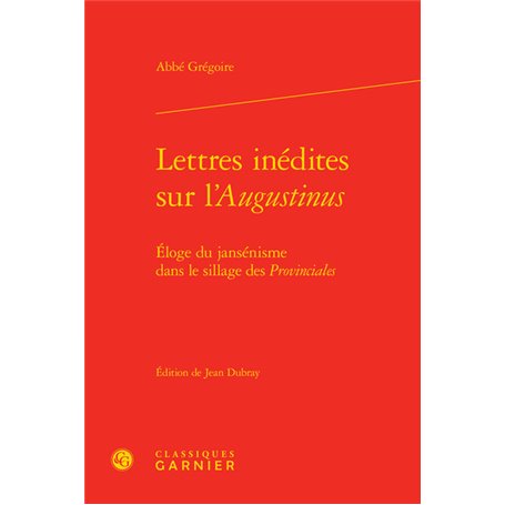 Lettres inédites sur l'Augustinus