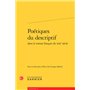 Poétiques du descriptif